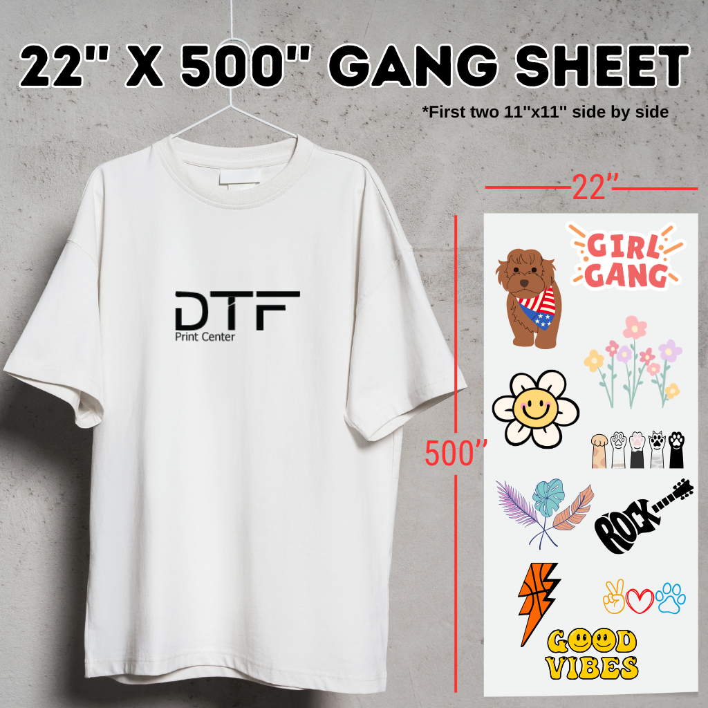 Upload DTF Gang Sheets