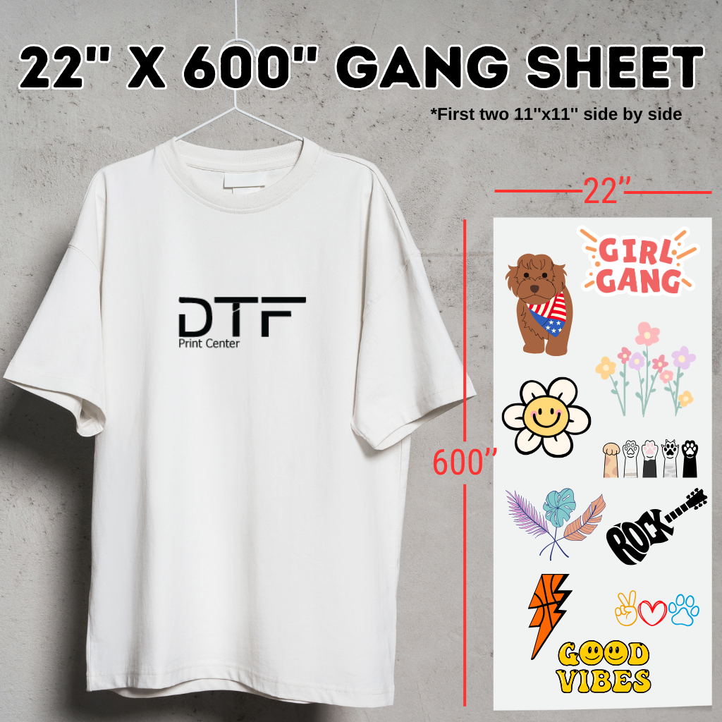 Upload DTF Gang Sheets