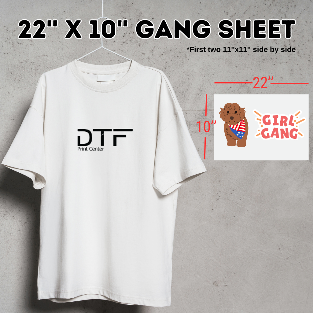 Upload DTF Gang Sheets
