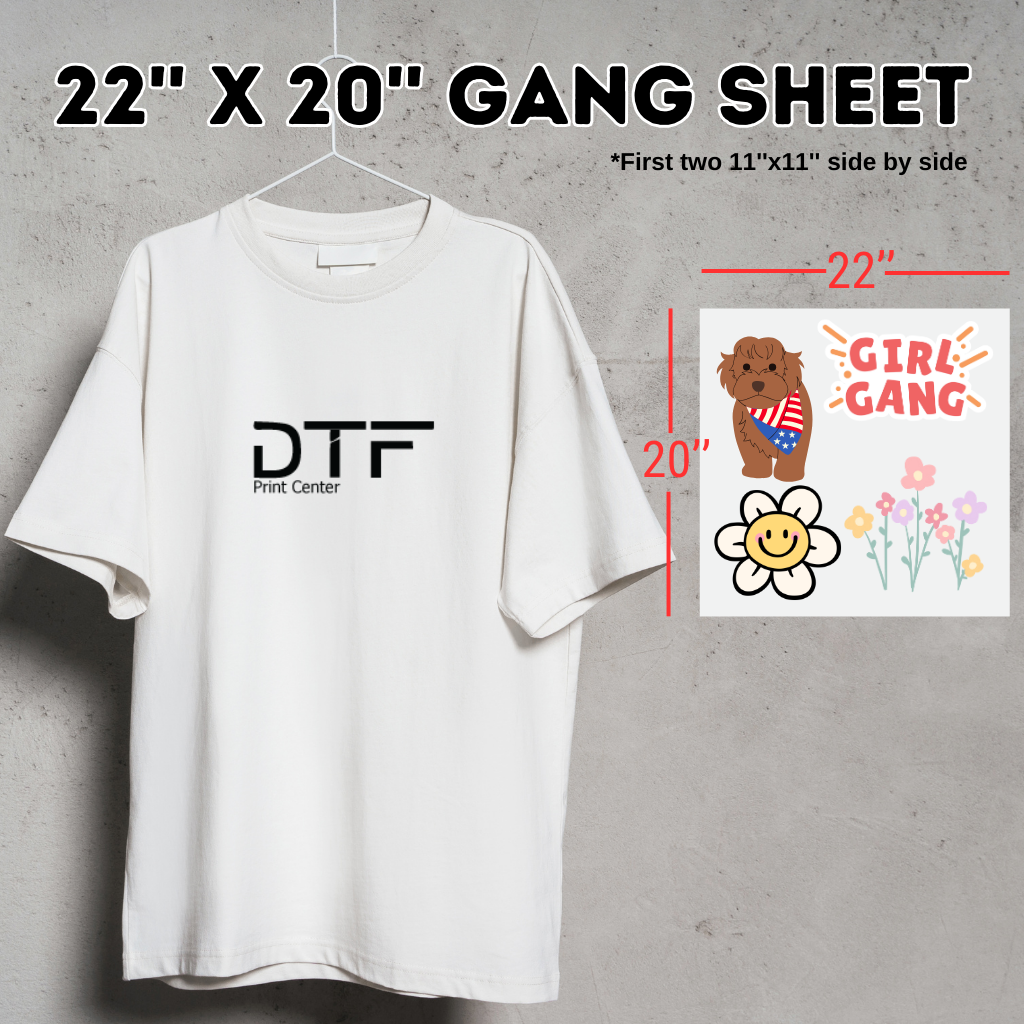 Upload DTF Gang Sheets