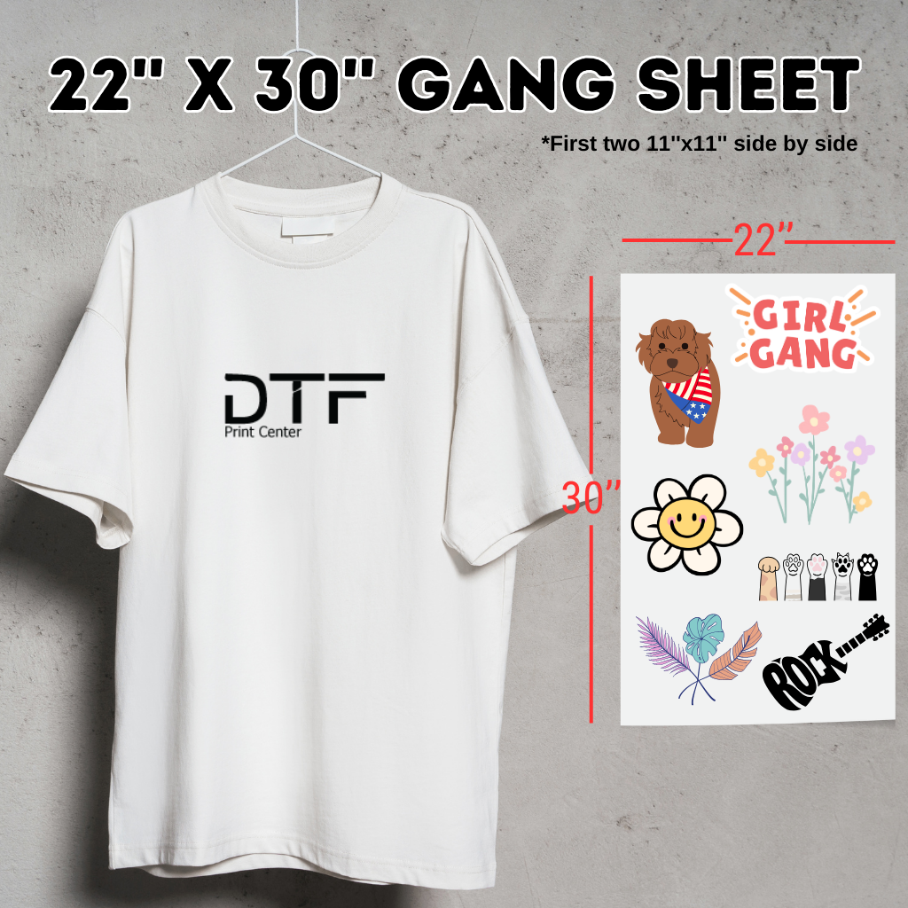 Upload DTF Gang Sheets