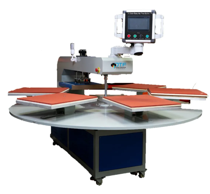 Fully Automatic Turntable 6-Station Heat Press Machine