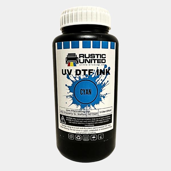 UV DTF Printer Cyan Ink - 1 Liter