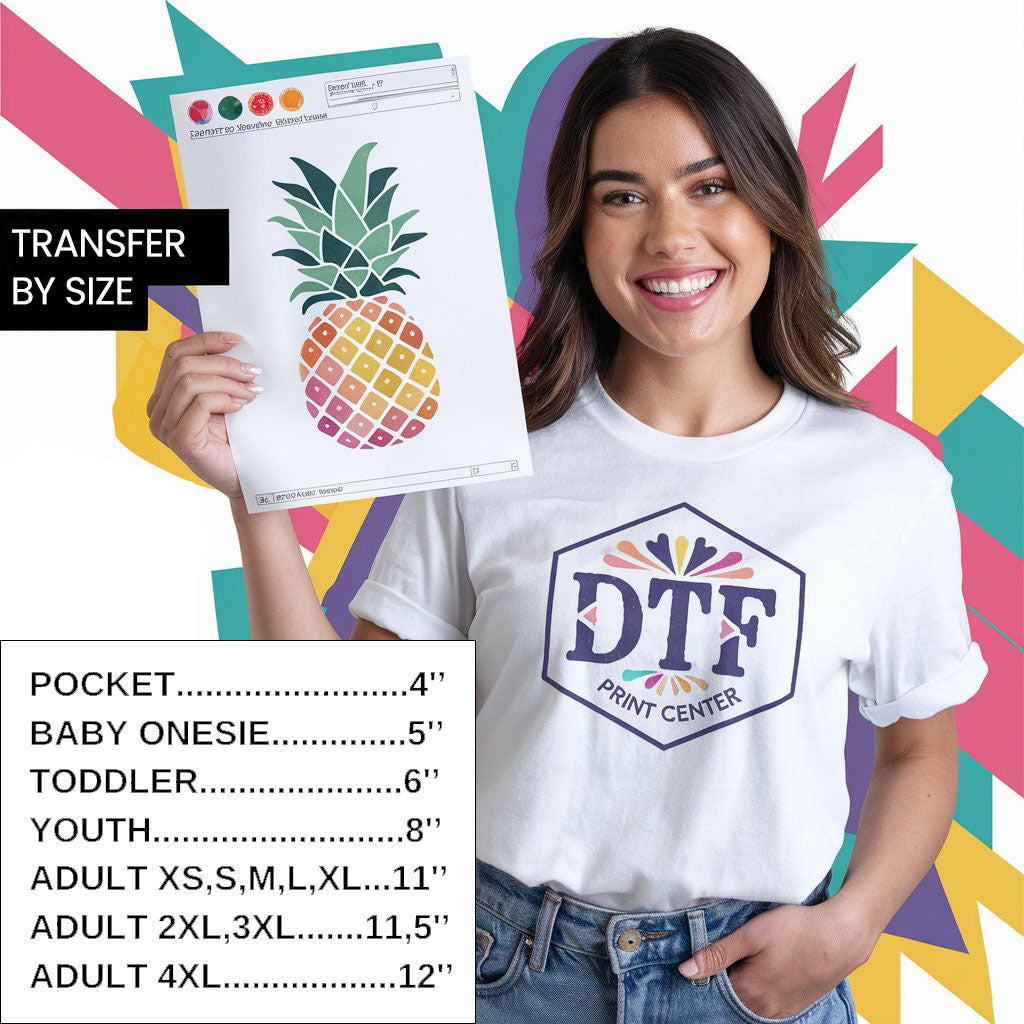 DTF Transfers By Size