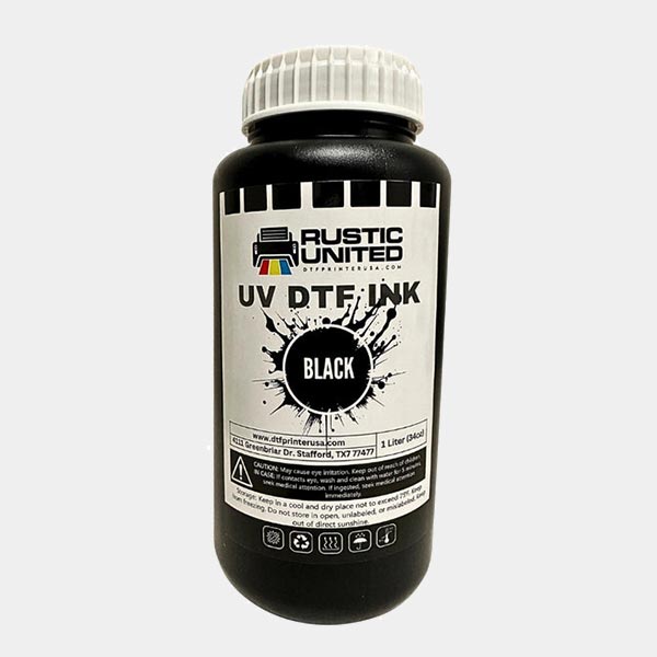 UV DTF Printer Black Ink - 1 Liter
