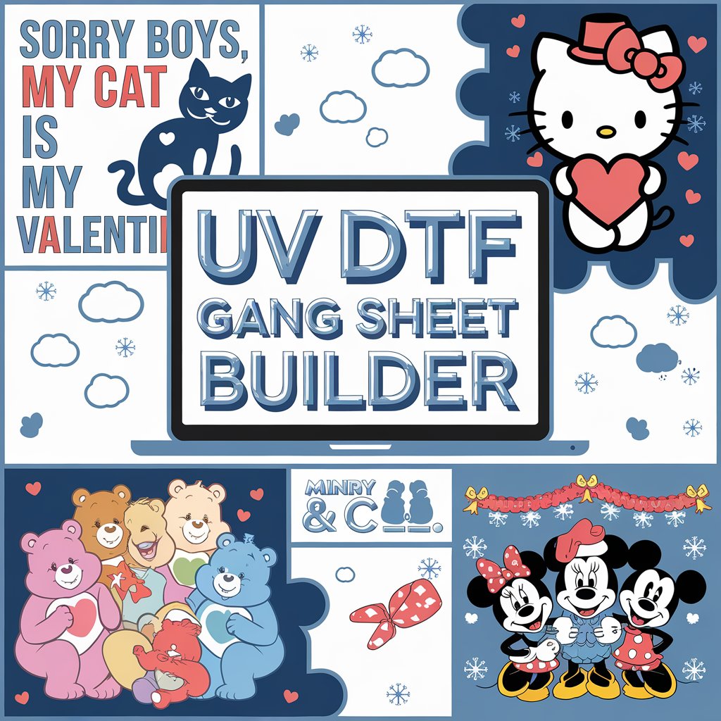 UV DTF Sticker Gang Sheet Builder